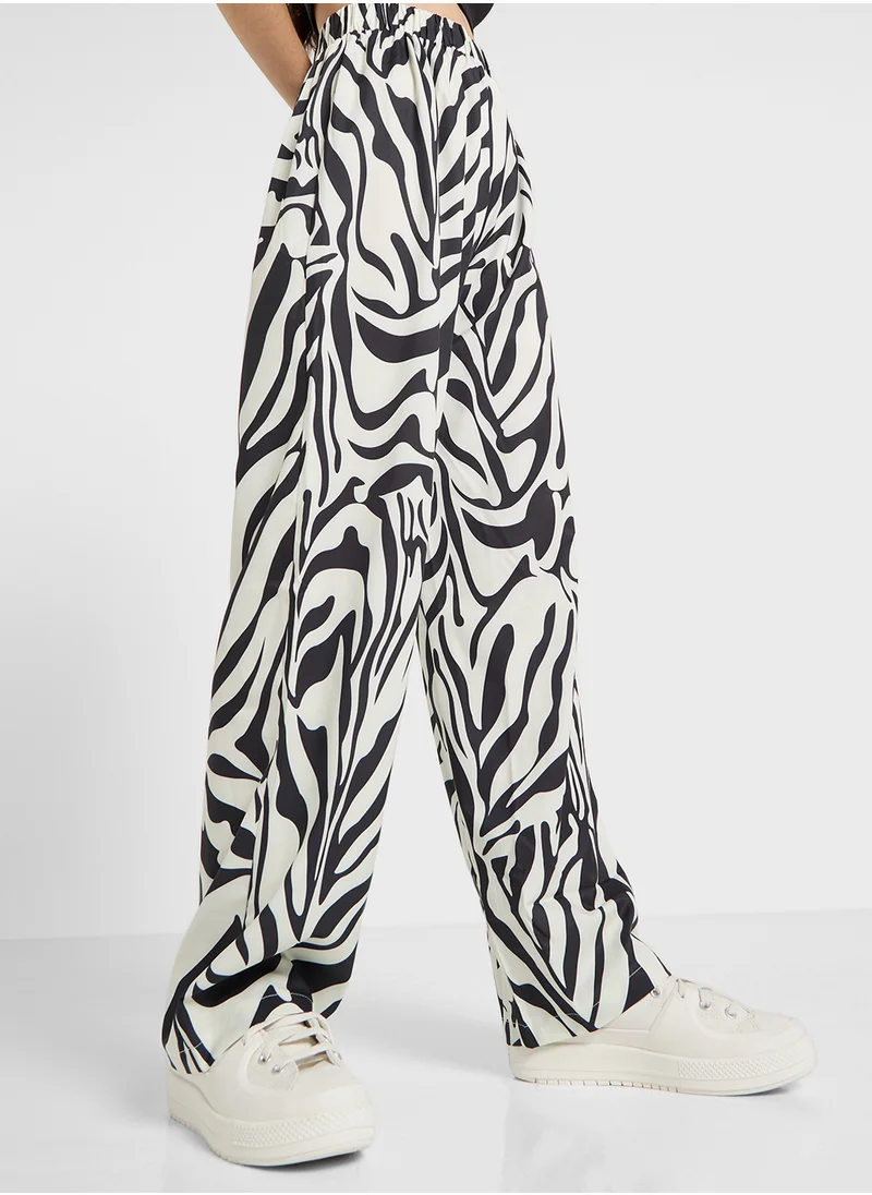 Ginger Animal Print Oversize Shirt & Pant Set