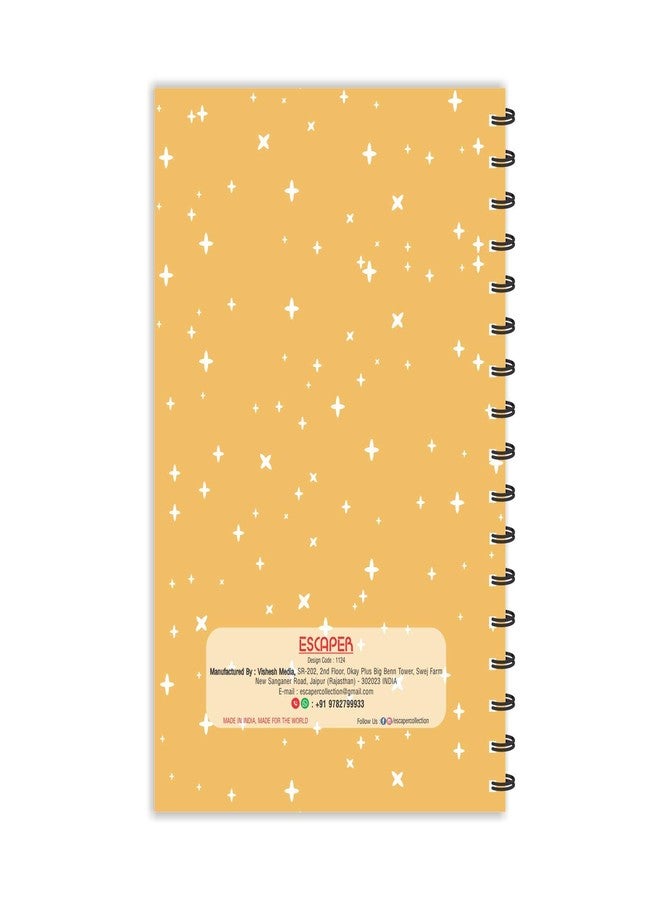 ESCAPER مفكرة إسكيبر، مسطرة، مقاس A5 (8.5 × 5.5 بوصة)، مزينة باقتباسات تحفيزية: "كن شجاعًا ولطيفًا". مثالية للاستخدام المكتبي أو كهدية. - Image 2