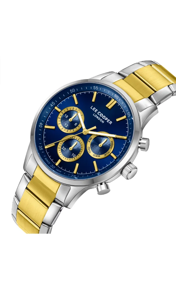 لي كوبر LEE COOPER Men Multi Function Dark Blue Dial Watch - LC07998.290