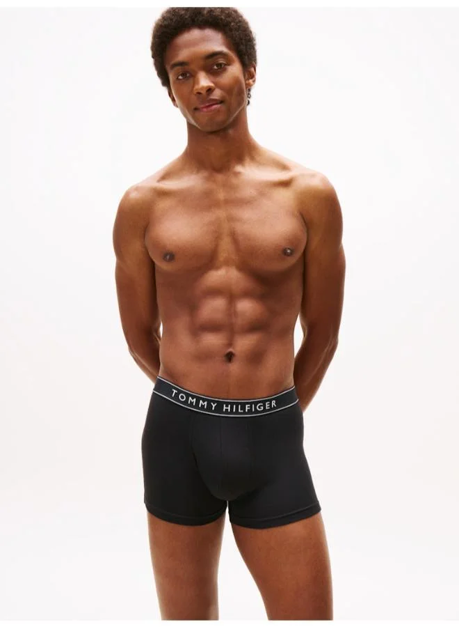 تومي هيلفيغر 3-Pack Essential Repeat Logo Waistband Trunks