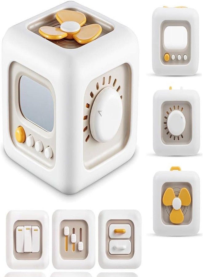 Wisik Enterprise Montessori Busy Cube for Toddlers, Travel Toys Busy Board Activity Cube, Learning Stocking Stuffers Educational Birthday Gifts Sensory Baby, Adults (1) - Image 1