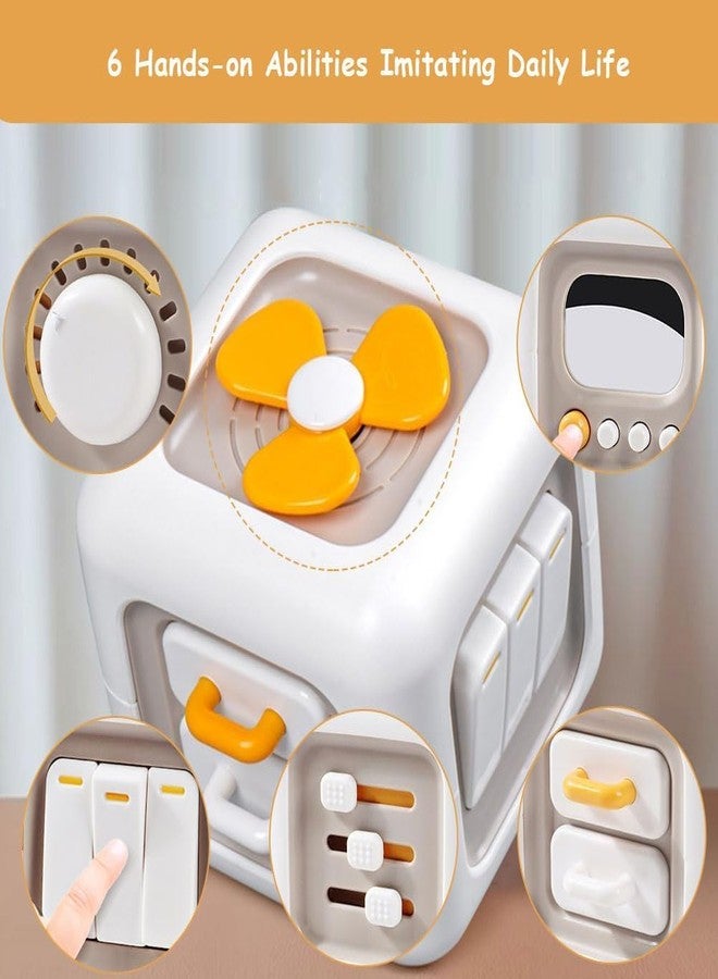 Wisik Enterprise Montessori Busy Cube for Toddlers, Travel Toys Busy Board Activity Cube, Learning Stocking Stuffers Educational Birthday Gifts Sensory Baby, Adults (1) - Image 5