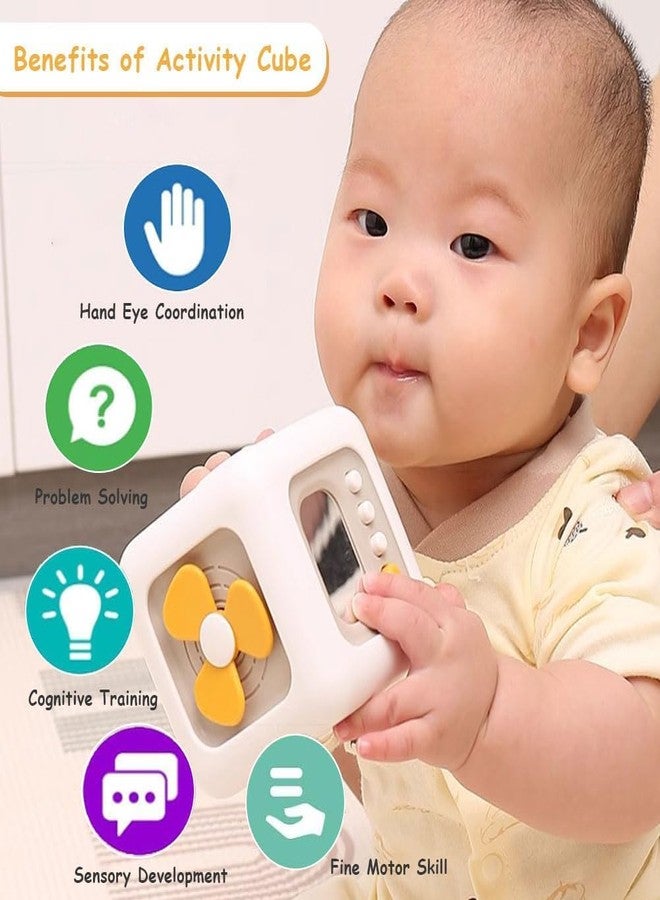 Wisik Enterprise Montessori Busy Cube for Toddlers, Travel Toys Busy Board Activity Cube, Learning Stocking Stuffers Educational Birthday Gifts Sensory Baby, Adults (1) - Image 3