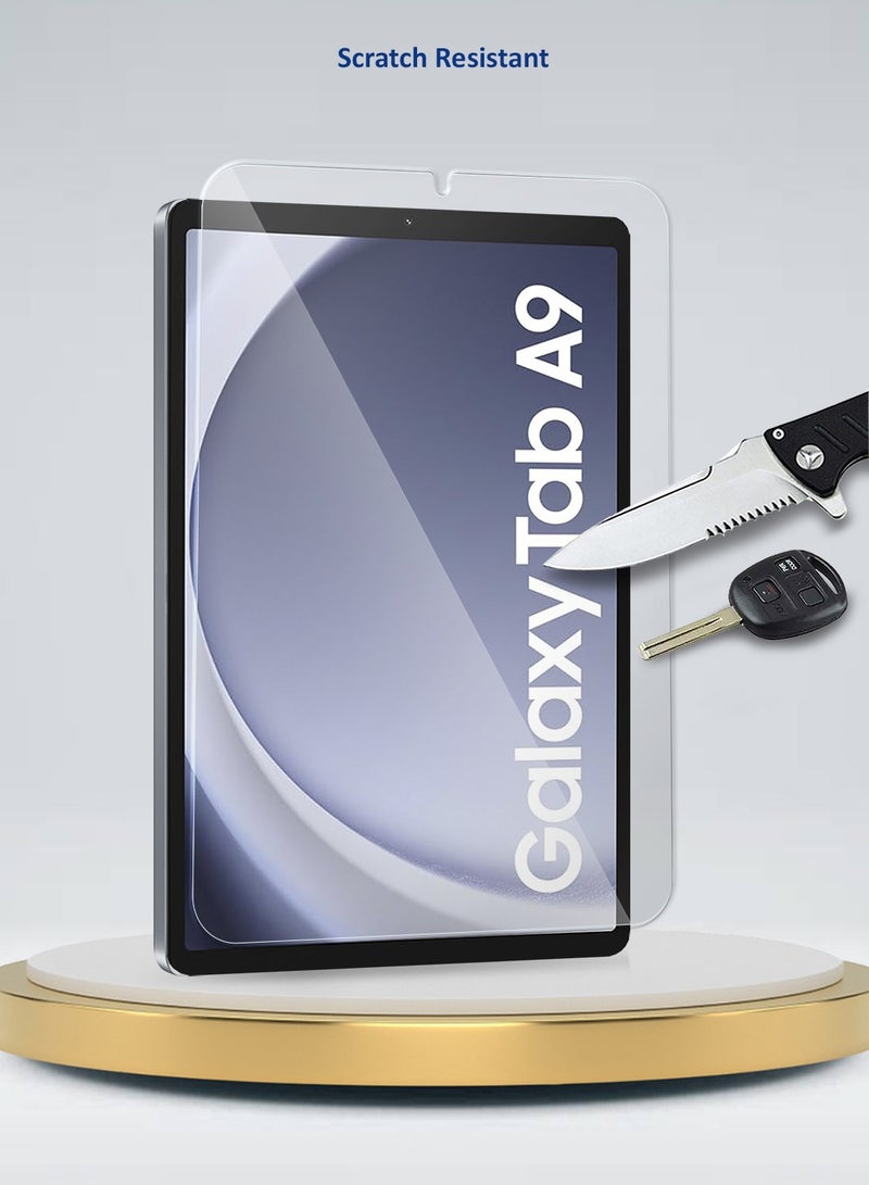 دبليو تيك سامسونج جالاكسي تاب A9 4G 2023 8.7 بوصة X110 ، X115 9H الترا اتش دي زجاج مقوى (TSG9CN) - شفاف - Image 4