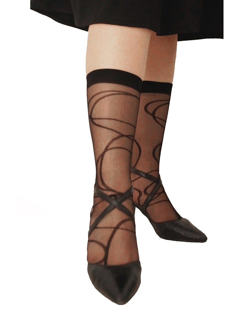 Silvy( jacquard code v16knee high  )