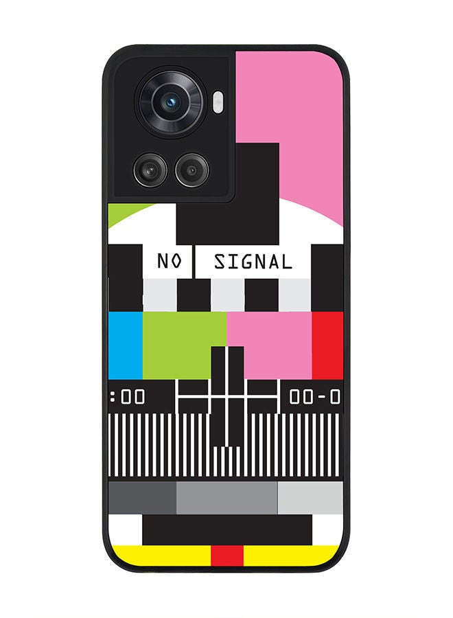 Stylizedd Rugged Black edge case for OnePlus 10R 5G/OnePlus Ace 5G Slim fit Soft Case Flexible Rubber Edges Anti Drop TPU Gel Thin Cover - No Signal TV - Image 1