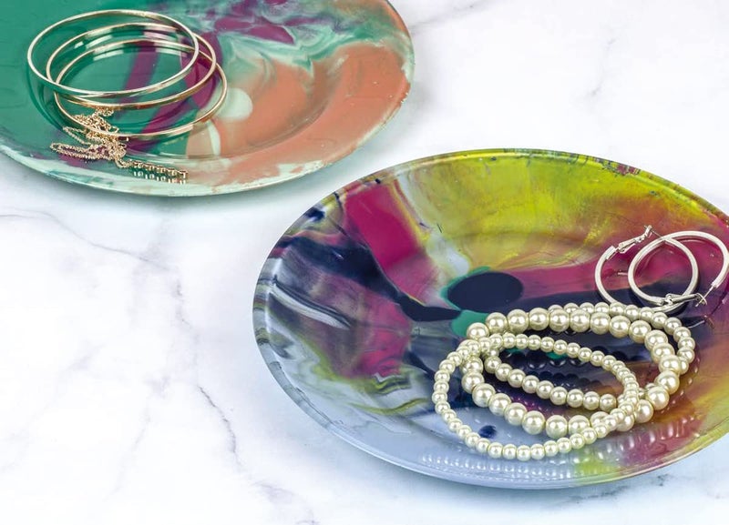 DecoArt Deco Art DFA-17 DecoArt FluidArt Ready-to-Pour Acrylic Paint 8oz-Blue Violet - Image 3