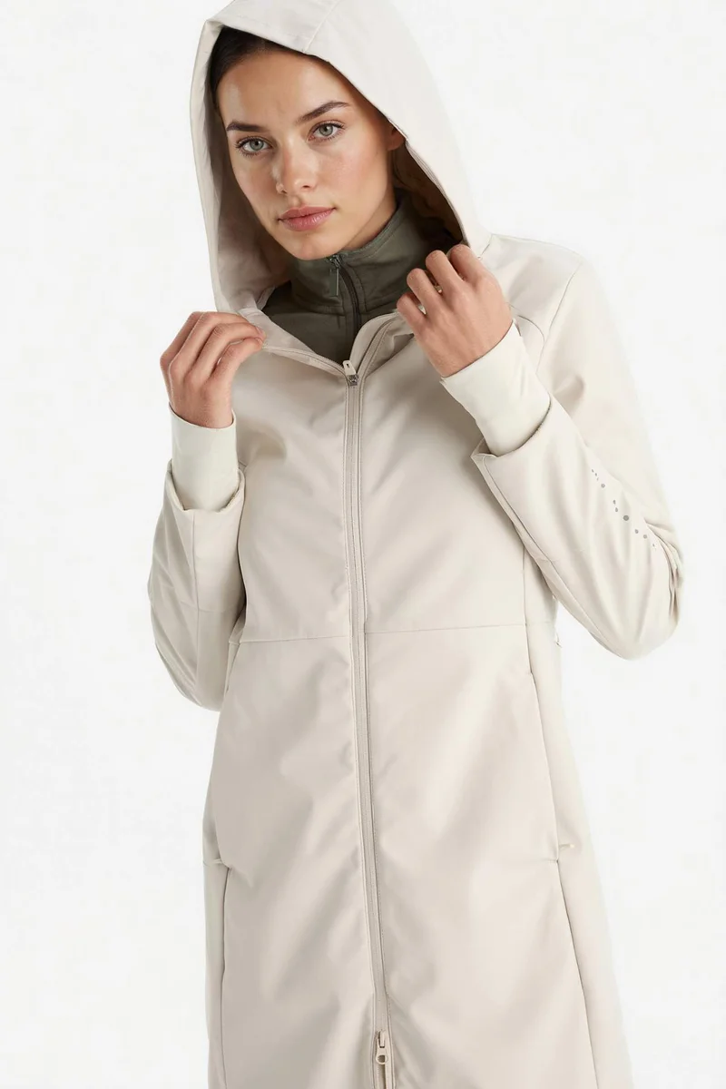 ديفاكتو DeFactoFit Water Repellent Slim Fit Hooded Zipper Rain Coat