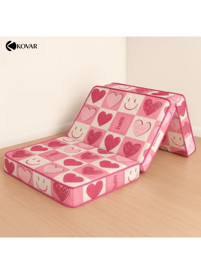 kovar مرتبة كوفار القابلة للطي الفاخرة، تصميم ثلاثي الطيات، رغوة عالية الكثافة ومهوّاة، محمولة - Image 5