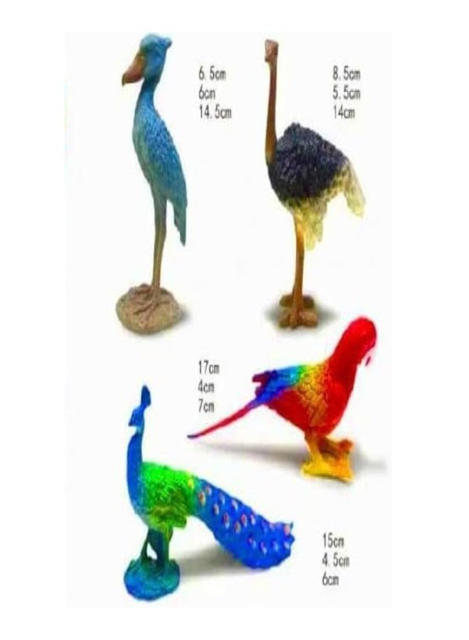 JBM ENTERPRISE Realistic Bird Animal Figurines - Peacock, Parrot, Eagle, Swan, Ostrich, Stork, Seagull & More Miniature Plastic Toys for Kids Learning, School Projects, Home Decoration & Collectibles(set of 10pcs) - Image 2