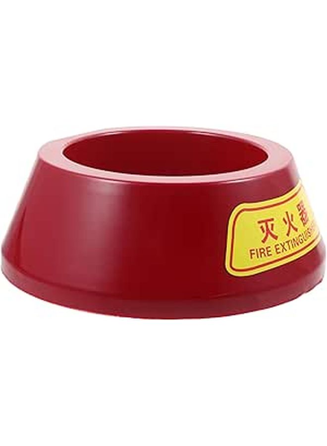 Fire Extinguisher Floor Stand Bracket Sturdy Plastic Mount for Safe Storage Bright Color - Image 1