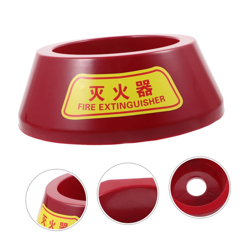 Fire Extinguisher Floor Stand Bracket Sturdy Plastic Mount for Safe Storage Bright Color - Image 4
