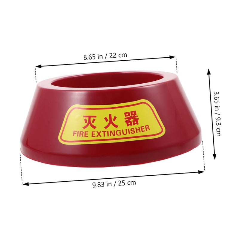 Fire Extinguisher Floor Stand Bracket Sturdy Plastic Mount for Safe Storage Bright Color - Image 5