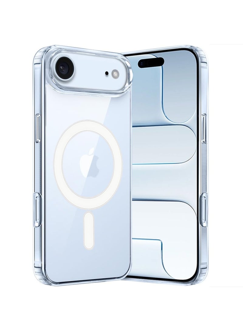 Techie iPhone 17 Air Case with MagSafe – Slim, Anti-Yellowing Transparent Back Cover with Camera Lens Protection, Magnetic Holder Wireless Charging Compatible - Clear - Image 1