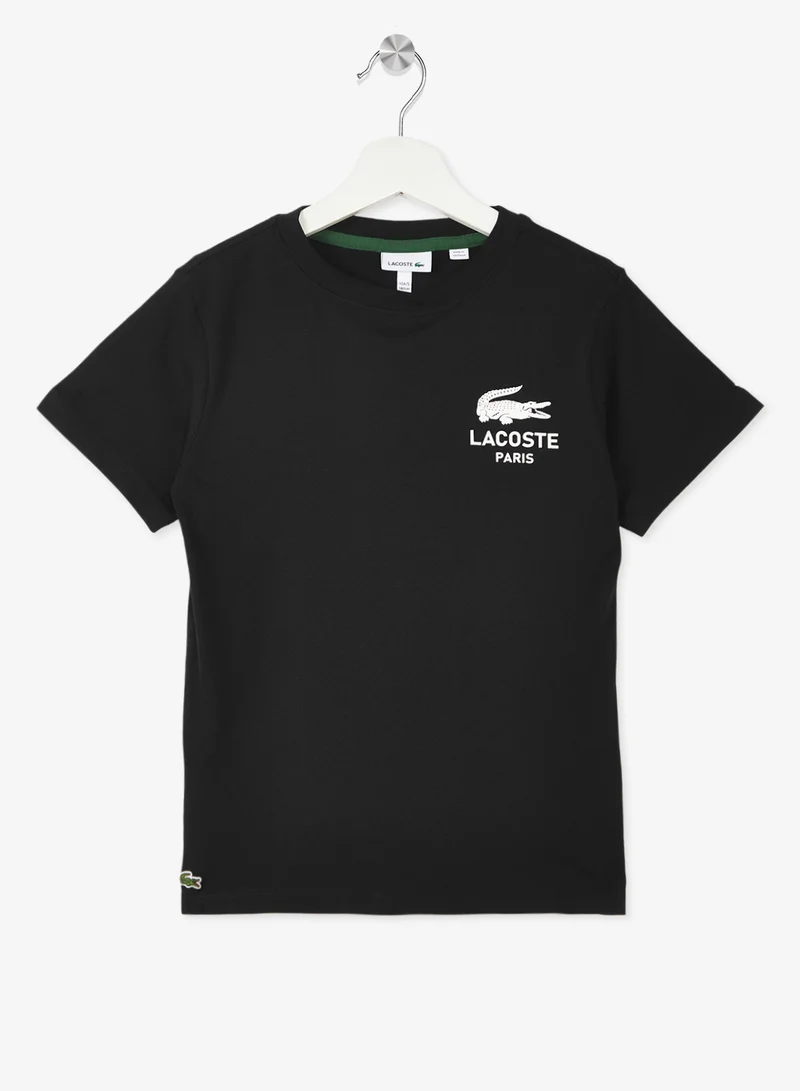 LACOSTE Kids Logo Crew Neck T-Shirt