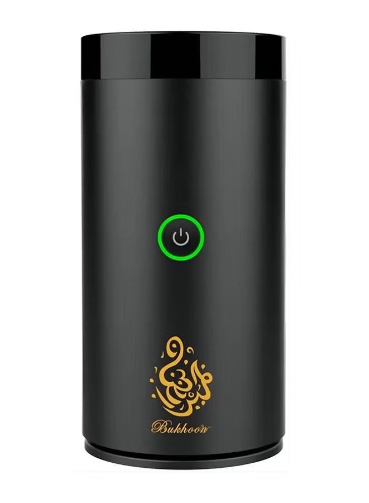 ACHAS Electric USB Rechargeable Incense Burner Black 14x6x6cm - Image 1