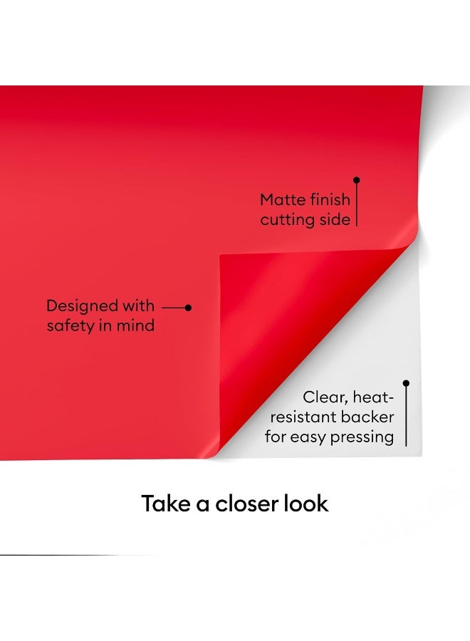 Cricut® Value Iron-On, Red (12 in x 20 ft)- HTV Heat Transfer Vinyl - Image 5