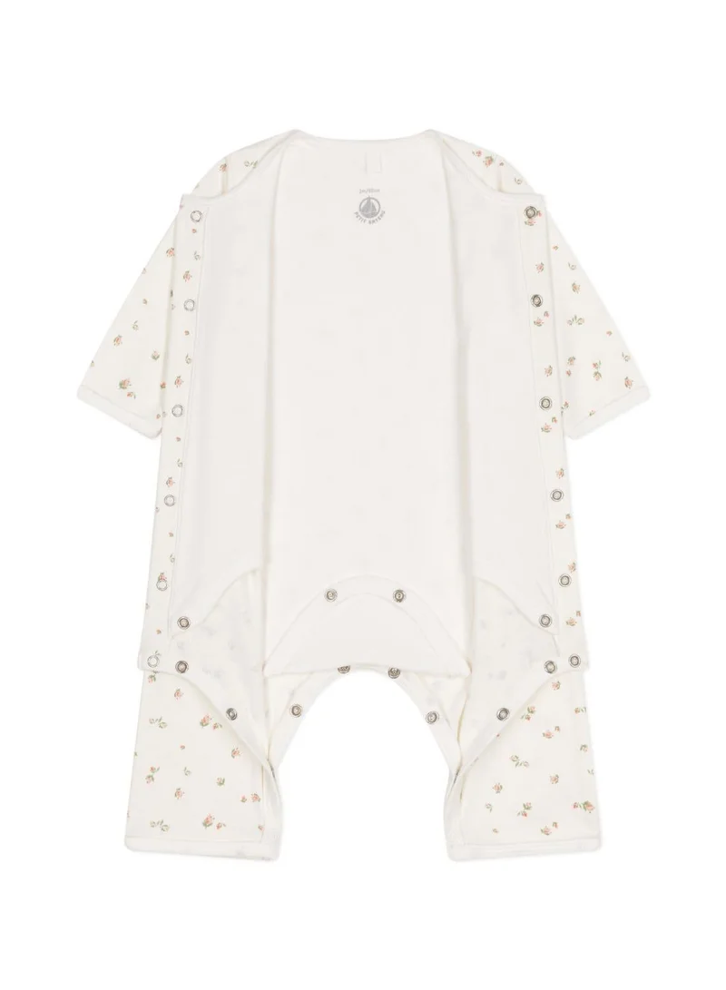 Petit Bateau Babies' footless cotton bodyjama
