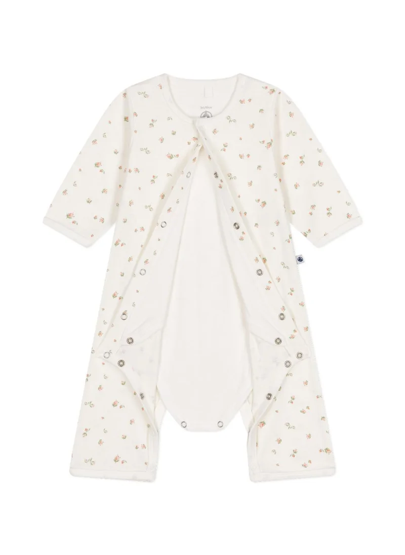 Petit Bateau Babies' footless cotton bodyjama