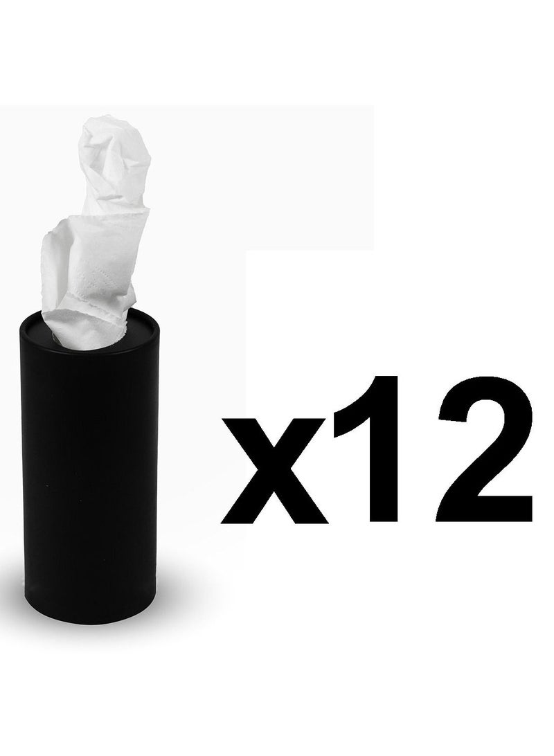 12 Packs of Car Tissues Double Ply Box For Cup Holders - Image 1