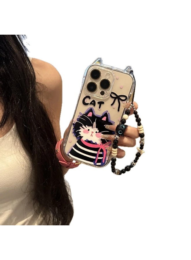 NIBEMINENT Bows And Kittens Protective TPU Case Cover For iPhone 15 Pro Max - Image 2