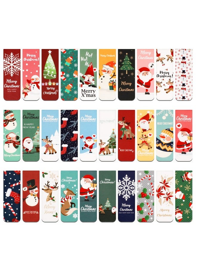 MWOOT 30 PCS Magnetic Bookmarks for Books, Page Markers Cartoon Christmas Book Marks, Assorted Bookmarks for Kids Set, Book Marker Clip for Students Teachers Reading, Book Lovers Gifts - Image 1