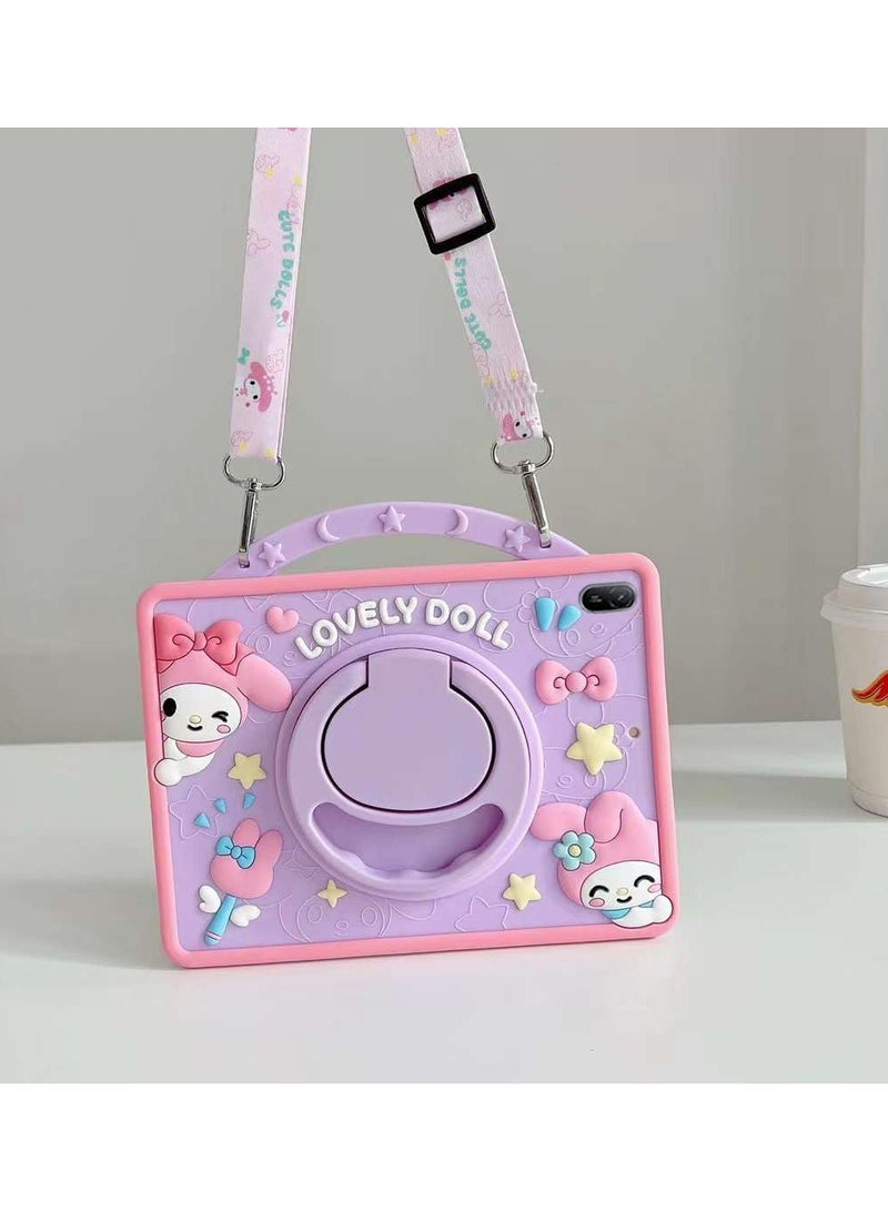 VKL Kids Case Compatible with Huawei MatePad SE 11" 2024, Cute Astronautobot Kids Tablet Cover with Pencil Holder, Shockproof Lightweight Handle Stand with Shoulder Strap Handle & Kickstand - Image 1