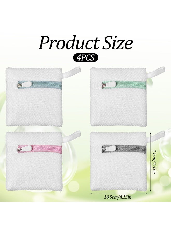 4pcs Small Mesh Laundry Bags, Anti Sticking Laundry Pod Bags, Durable Polyester Storage Bags for Scented Beads, Travel Laundry Organizer, Protect Delicate Garments - Image 2