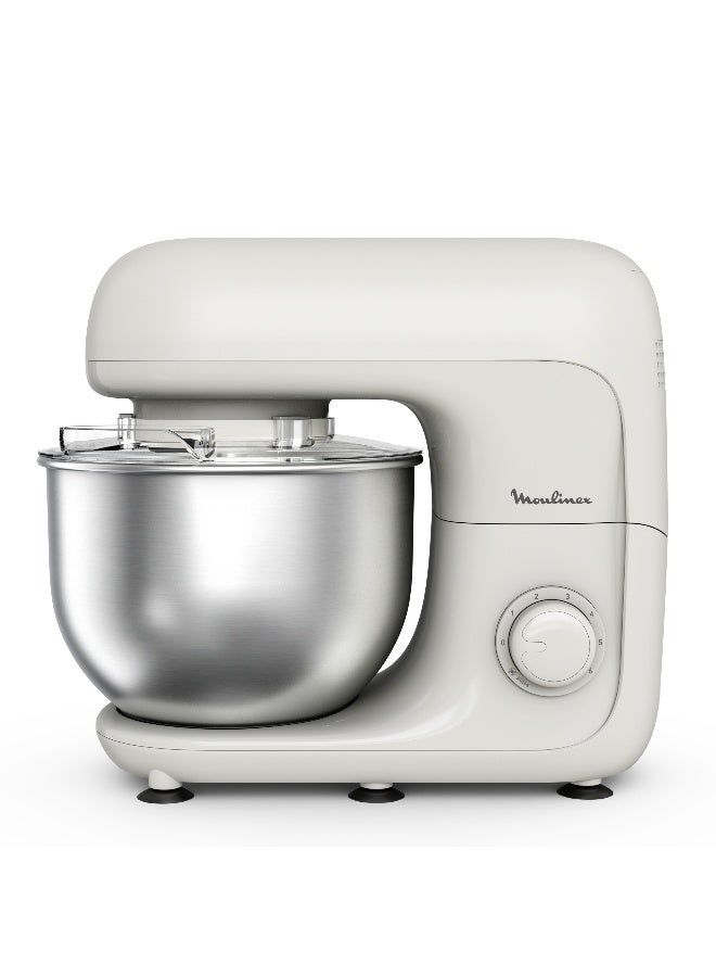 MOULINEX Stand Mixer Bake Essential | Bake Essential | 4.8 L Bowl | Baking Kit | 6 easy-to-use speeds and a pulse function | 800 W | Rise | 2 Years Warranty | QA160127 4.8 L 800 W QA160127 RISE - Image 2