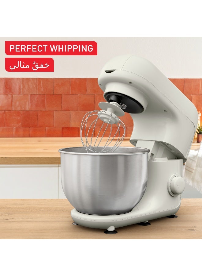 MOULINEX Stand Mixer Bake Essential | Bake Essential | 4.8 L Bowl | Baking Kit | 6 easy-to-use speeds and a pulse function | 800 W | Rise | 2 Years Warranty | QA160127 4.8 L 800 W QA160127 RISE - Image 5