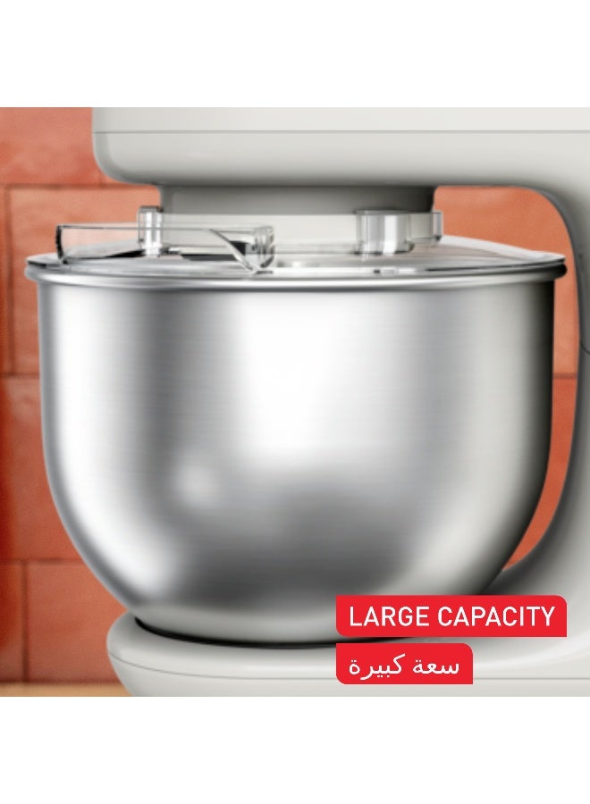 MOULINEX Stand Mixer Bake Essential | Bake Essential | 4.8 L Bowl | Baking Kit | 6 easy-to-use speeds and a pulse function | 800 W | Rise | 2 Years Warranty | QA160127 4.8 L 800 W QA160127 RISE - Image 3