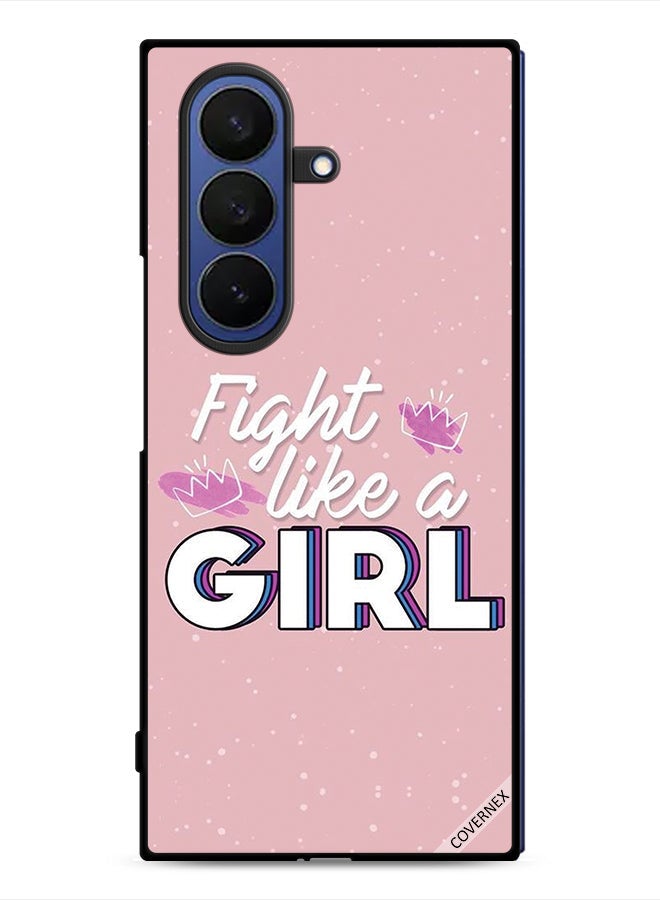 Covernex Samsung Galaxy Z Fold7 Protective Case Cover Fight Like A Girl - Image 1