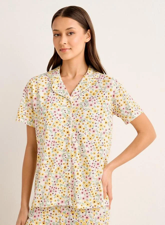 سبلاش فيڤ Pyjama Set Button Down Shirt and Pants