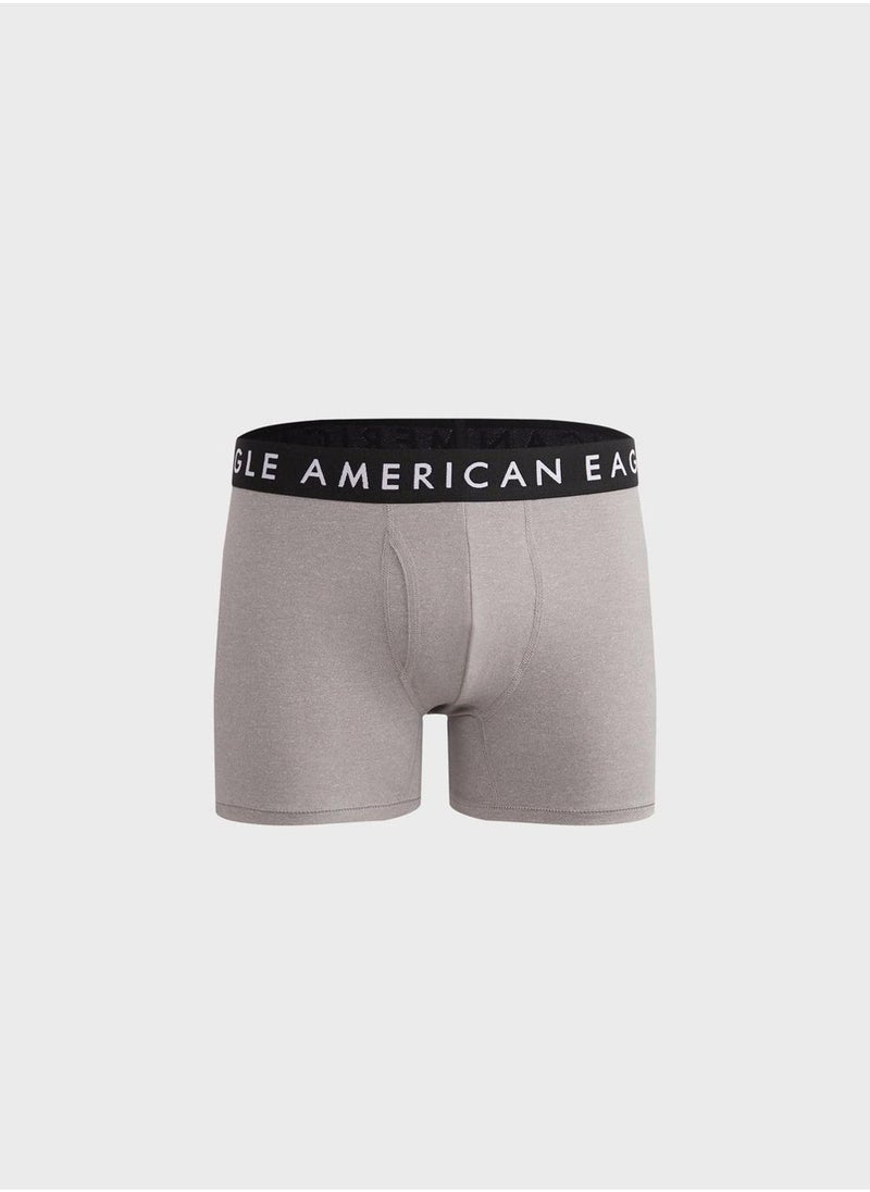 American Eagle - 3 Pack Logo Band Trunks - Image 1
