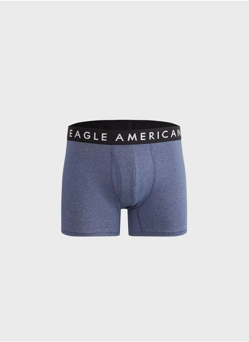 American Eagle 3 Pack Logo Band Trunks