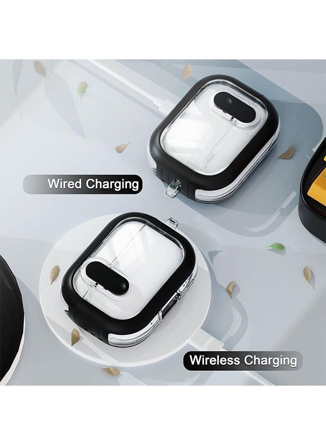 Shockproof TPU Transparent Case for Airpods Pro 2nd Generation with Secure Lock,Compatible with Airpods Pro 2nd/1st Generation Case, Protective Case Cover for for AirPods Pro 2/Pro with Cleaner Kit and Keychain - Image 2