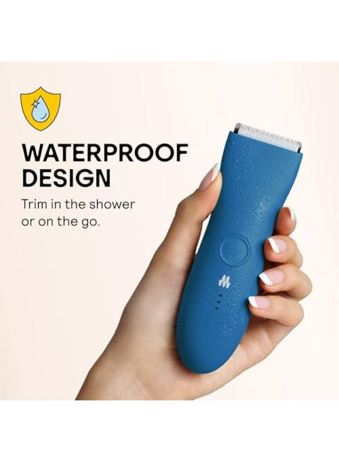 MERIDIAN The Trimmer Original | Body Hair Trimmer for Men & Women | Ocean | Rechargeable and Waterproof Shaver for Pubic Area, Chest, Back, Underarms and Bikini Line, with 2 Guide Combs Included - Image 4