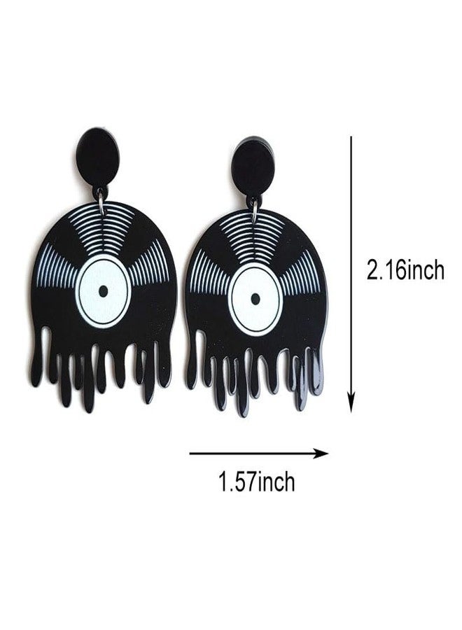 MIAIULIA Vinyl Record Earrings 1950's/80's Retro Music Earrings DJ Earrings Jewelry Melted Record - Image 2