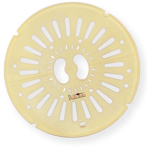 DEXURIES Spin Cap for LG Washing Machine 7.5kg and 8Kg Washing Machine Spinning Safety Cover/Dryer Cover/Dryer Lid/Spin Cap (Color - Yellow, Size 10.2 Inch / 26 CM) Pack of 1 (LG 10.2 inch) - Image 1