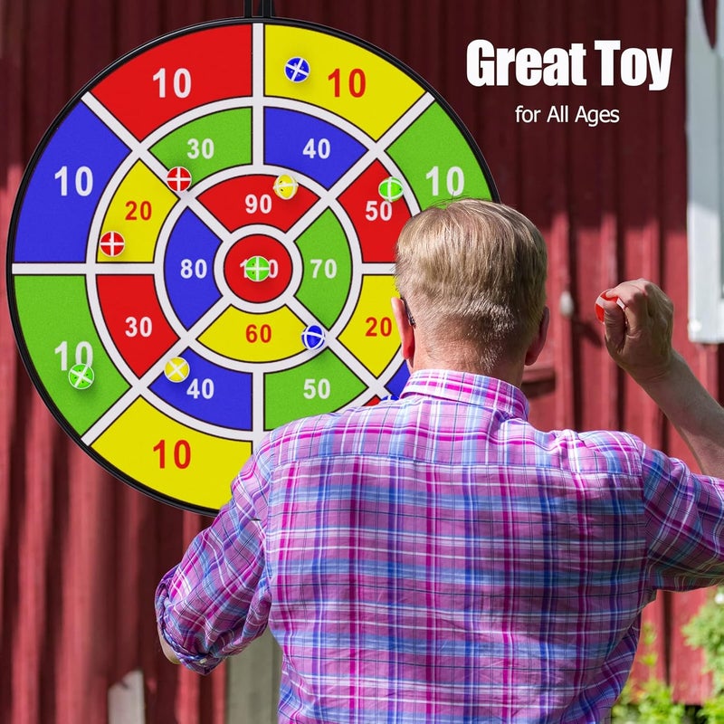 BooTaa 29" Large Dart Board for Kids with 12 Sticky Balls - Indoor/Outdoor Fun - Image 4