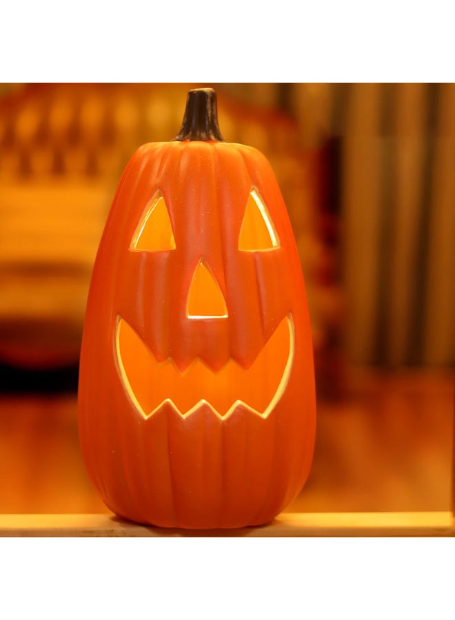 HI-FINE Halloween Pumpkin Light Led Decorative Pumpkin Lamp for Indoor Halloween Decor Realistic Design for Fall Celebrations for Parties and Thanksgiving Home Decoration - Image 1