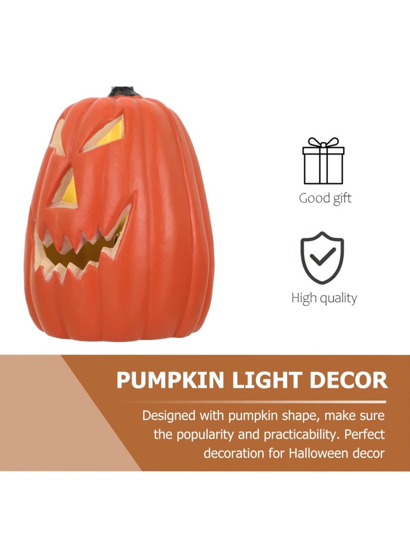 HI-FINE Halloween Pumpkin Light Led Decorative Pumpkin Lamp for Indoor Halloween Decor Realistic Design for Fall Celebrations for Parties and Thanksgiving Home Decoration - Image 4