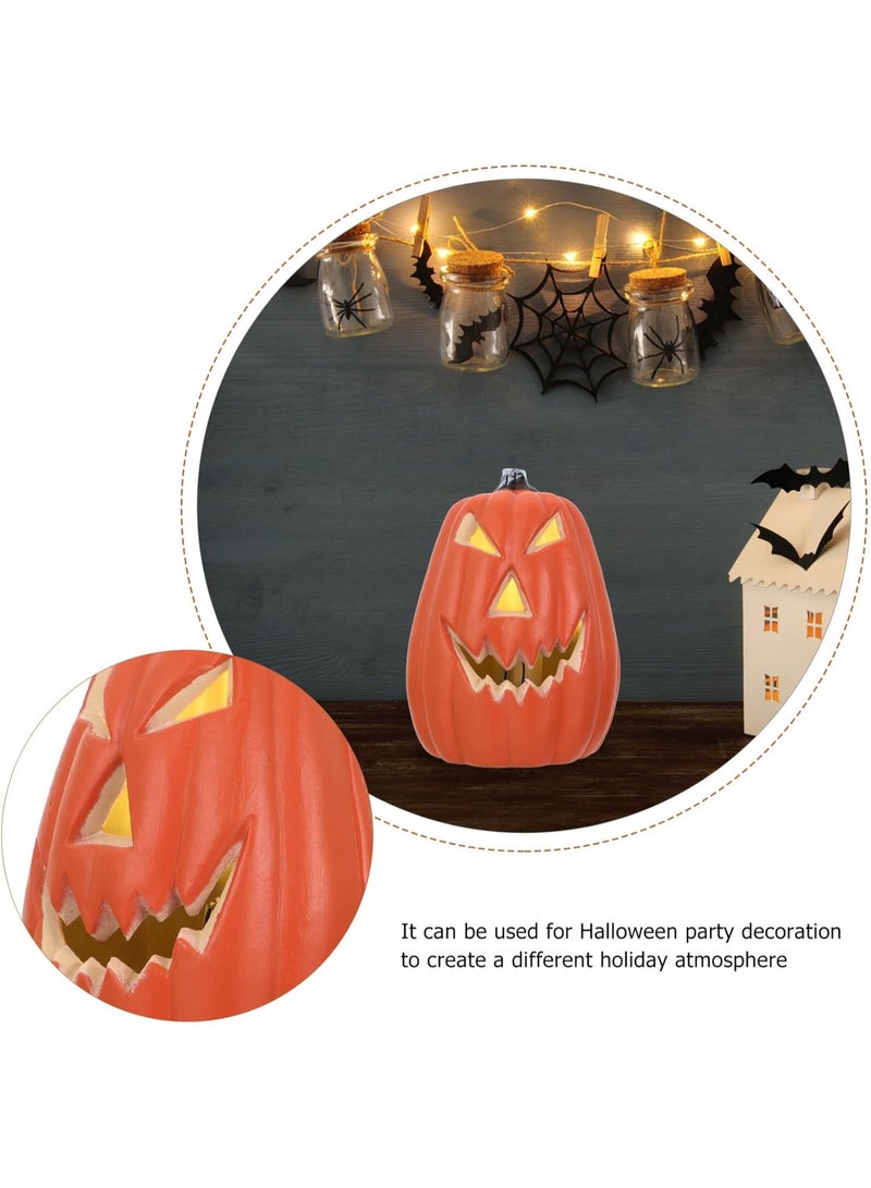 HI-FINE Halloween Pumpkin Light Led Decorative Pumpkin Lamp for Indoor Halloween Decor Realistic Design for Fall Celebrations for Parties and Thanksgiving Home Decoration - Image 5