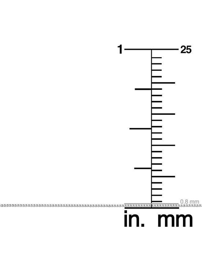 كول جوليري قلادة من الفضة الاسترلينية على شكل صندوق فينيسيا (0.8 مم، 18 بوصة) - Image 5