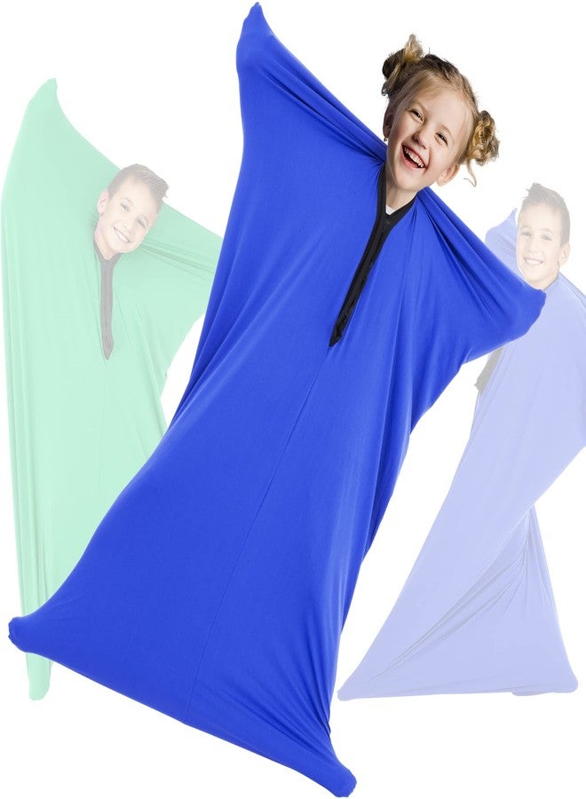 OUTREE Sensory Sock for Kids, Small,3-5 Years,39''×27'',Good for Height:2'9'' - 3'6'',Full Body Sock Provides Deep Pressure Input, Sensory Toys for Autistic Children with A Carrying Bag,Blue - Image 1