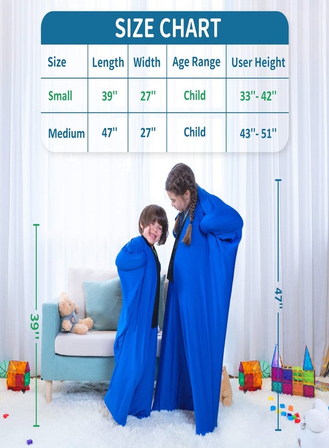 OUTREE Sensory Sock for Kids, Small,3-5 Years,39''×27'',Good for Height:2'9'' - 3'6'',Full Body Sock Provides Deep Pressure Input, Sensory Toys for Autistic Children with A Carrying Bag,Blue - Image 4