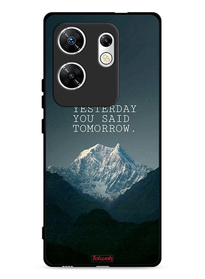 Tolwak Infinix Zero 30 4G Protective Case Cover Yesterday You Said Tomorrow  - Image 1