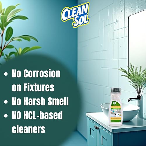 Cleansol Tile & Bathroom Cleaner – 250 ml | Biodegradable, Non-Toxic Formula | Removes Limescale, Hard Water Stains & Soap Scum | Safe for Tiles, Grout, Walls & Floors - Image 5