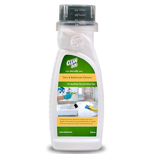 Cleansol Tile & Bathroom Cleaner – 250 ml | Biodegradable, Non-Toxic Formula | Removes Limescale, Hard Water Stains & Soap Scum | Safe for Tiles, Grout, Walls & Floors - Image 1