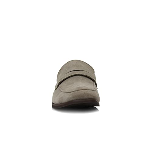 Ferro Aldo Dylan Men's Classic Penny Loafer | Slip-on Dress Shoe in Vegan Suede for Business, Formal & Casual | MFA19671 | in Beige Suede, Size 10.5 - Image 3